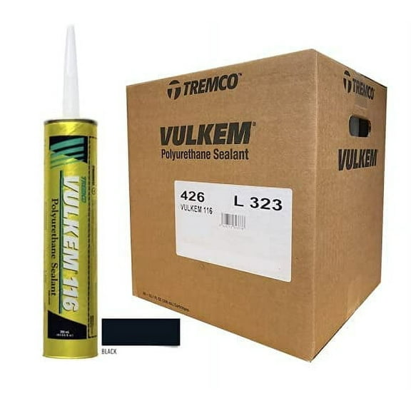 Pack of 30 -Tremco 116 Vulkem Polyurethane High-Performance Sealant, Black
