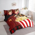 thumbnail image 3 of Manfei Cinema Filmstrip 7pcs Bedding Comforter Set,Movie Time Queen Bedding Sets,Popcorn Queen Sheet Sets For Child,Breathable Home Decor Reversible, 3 of 8