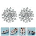 thumbnail image 3 of MasteelfCA 1 Pair Chic Rhinestone Flower Lady Shoes Clips High Heel Bride DIY Shoe Buckles, 3 of 7