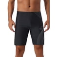 thumbnail image 1 of INSPIRAR CHIC Bañador de Hombre Trunk Verano Vacaciones Cintura Elástica Ajuste Regular Ropa de Entrenamiento de Natación Trunk 32 Negro Gris, 1 of 5