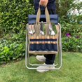 thumbnail image 5 of Garden Folding Gardener Stool with Gardening Tools Insulation Garden Bags Plus 5 Garden Tools and Gardening Kneeler Ideal Gift for Mother's Day/Father's Day (Navy Blue), 5 of 7