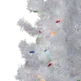 thumbnail image 2 of Northlight 4' Pre-lit White Iridescent Pine Artificial Christmas Tree - Multi Lights, 2 of 5