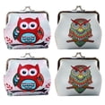 thumbnail image 1 of Monedero de cuero de 4 piezas, lindo bolso de billetera con diseño de animal, regalos para mujeres y niños. Tipo: estilo 2;:;, 1 of 6