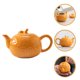 thumbnail image 4 of Tetera de cerámica, tetera con forma de naranja, tetera, tetera suelta, tetera para salón de té, 4 of 7