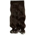 thumbnail image 2 of SHCKE 18" 3Pcs Clip in Hair Extensions Fluffy Wavy Curly Hair Extensions Synthetic Fiber Clip On Hair Extensions for Women Medium Brown, 2 of 5