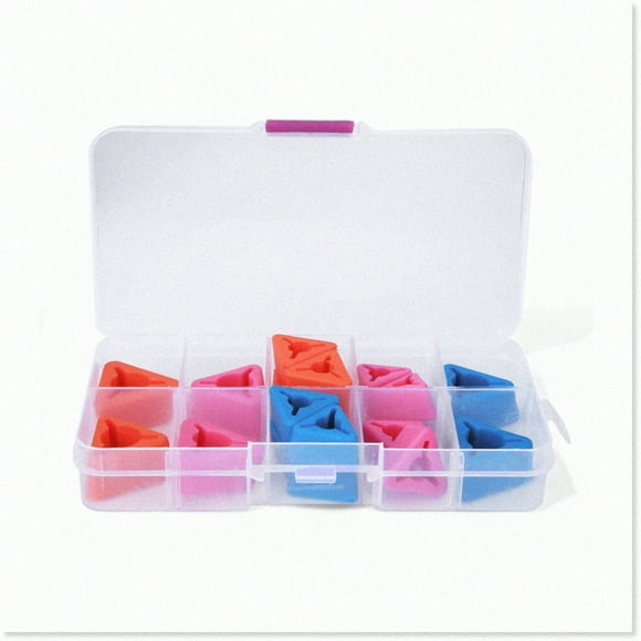 Protecteurs d'Aiguilles Triangulaires SoftGrip - Accessoires en Silicone Antidérapants pour Tricot, Couture et Broderie