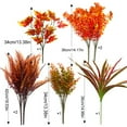 thumbnail image 2 of 7 Bundles Artificial Fall Flowers for Outdoor Decoration UV Resistant Fake Plants Faux Boston Fern for Indoor Outdoor Garden Window Box Patio Fireplace Autumn Harvest Home Decor fall faux flowers, 2 of 2