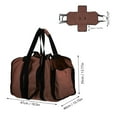 thumbnail image 2 of ORDDIART Sac à Bois Pliant en Toile Marron avec Sangle pour Rangement Extérieur Portable, 2 of 4