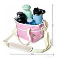 thumbnail image 3 of Family Size 4 Compartment Drink Bag with Adjustable Strap - Multiple Tumbler Carrier Caddy, 4 Compartment Insulated Drink Holde, for Hiking, Walking, Sports, Family Outings & Daily Use, 3 of 8