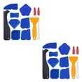 thumbnail image 4 of Guardoinrt Caulk Tool Kit Reusable Multi Angle Scraper Remover Glass Glue Applicator Spreader Finishing Set Window Kitchen Blue 2Set, 4 of 6