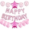 thumbnail image 1 of Juego de decoración de globos de feliz cumpleaños, globos con letras de aluminio, pancarta, globos de estrellas con lentejuelas para decoración de fiesta, 1 of 5