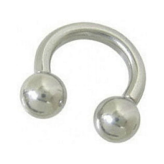 Surgical Steel Horse Shoe Ring Ball Bead 6G, 8G, 10G