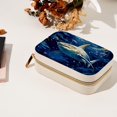 thumbnail image 7 of Starry Shark Velvet Portable Jewelry Organizer Box with Removable Compartment - Gift and Jewelry Display, 7 of 7