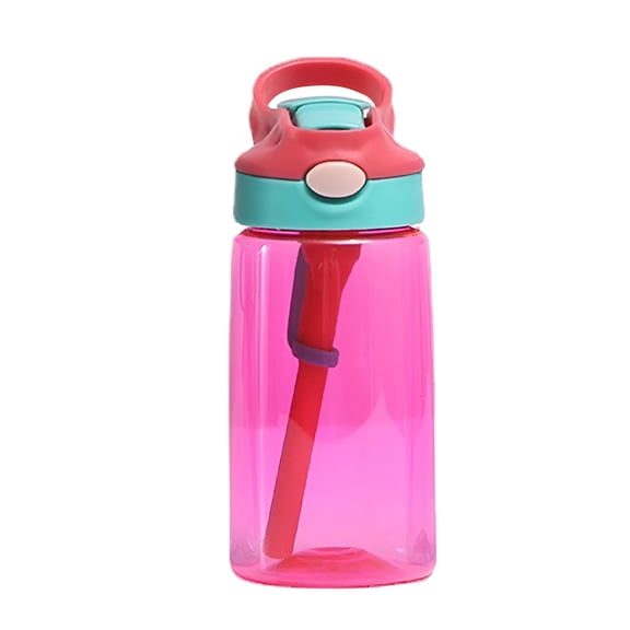 ACDANC Kids' BPA-Free Plastic Water Bottle, Colorful Design, 12 oz Capacity, Water Bottle Kids, Water Bottle For Kids, Water Bottle For School