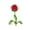 red Vintage Rose Incense Burner#1, variant on Vintage Rose Incense Burner, Decorative Rose Incense Holder with Leaf Details, Spiritual Home Tabletop Decor for Meditation Yoga (Bronze)