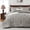 Grey, variant on Comforter Set, 7- Bed in a Bag, Pintuck Bedding Sets for Season, Includes Comforter, Flat Sheet, Fitted Sheet, Pillowcases and Pillowshams, Grey