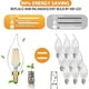 thumbnail image 2 of 10-Pack Dimmable E12 LED Candelabra Bulbs - 4W Equivalent, Soft Warm White, Chandelier & Indoor Bulbs, 2 of 5