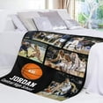 thumbnail image 4 of AISENIN Funny Basketball Sport Personalized Blanket with Name Photo Soft Cozy Throw Fleece Blankets for Couch Bed Traveling Camping Hiking Birthday Gift, 4 of 5