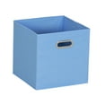 thumbnail image 4 of Household Essentials 6 ct Open Fabric Cube Storage Bins, Carolina Blue, 4 of 5
