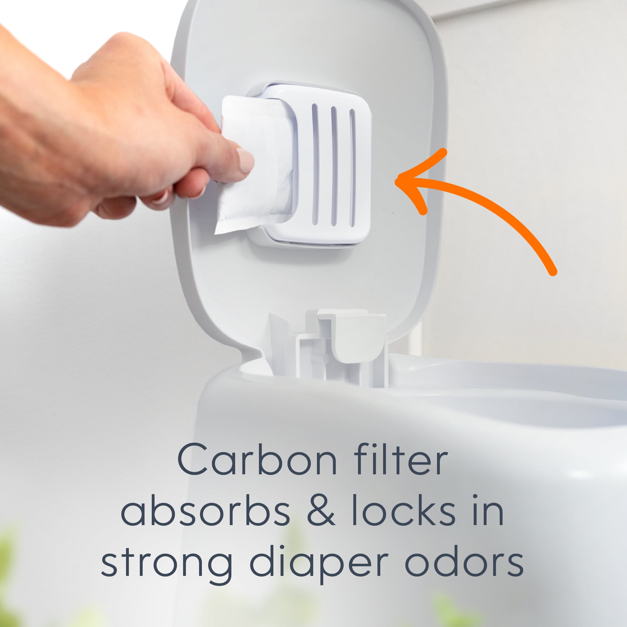 Diaper Genie Complete Pail, Gray,Includes 1 Diaper Pail,1 Round Refill-270 Ct,1 Filter