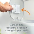 thumbnail image 5 of Diaper Genie Complete Pail, Gray,Includes 1 Diaper Pail,1 Round Refill-270 Ct,1 Filter, 5 of 13