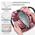 thumbnail image 3 of Salouo Delicate Pink Carnations for Insulated Lunch Bag for Women/Men - Leakproof Cooler Tote Bag Organizer - Reusable Lunch Box for Office Picnic Hiking Beach-One Size, 3 of 6