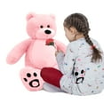 thumbnail image 2 of WOWMAX 3 Foot Giant Teddy Bear Daney Cuddly Stuffed Plush Animals Teddy Bear Toy Doll for Birthday Christmas Pink 36 Inches, 2 of 5