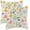 Flowers 2, variant on Spring Pillow Covers 18x18 Set of 2, Watercolor Yellow Pink Blue Flowers Throw Pillows Summer Spring Floral Leaf Print Decor Pillowcase Farmhouse Outdoor Decorations Cushion Case for Couch Home