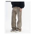 thumbnail image 2 of Pantalones vaqueros vintage con estampado de leopardo para mujer, de primavera, holgados, informales, de pierna ancha, estilo hip hop, de cintura alta, estilo pantera, 2 of 6