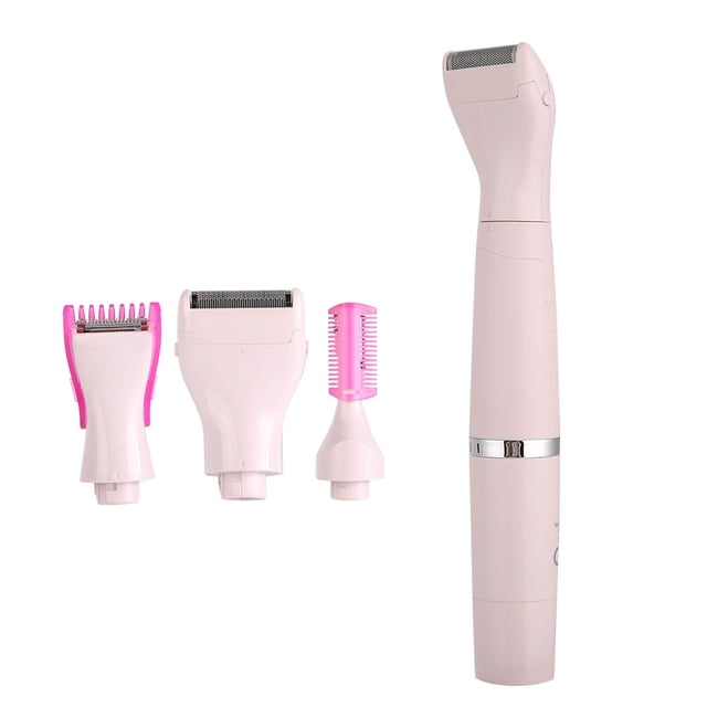 Body Hair Shaver Hair Removal Machine Hair Shaver Electric Hair Shaver 4in1 USB Rechargeable Women Electric Armpit Legs Hair Removal Body Hair Shaver MachinePink