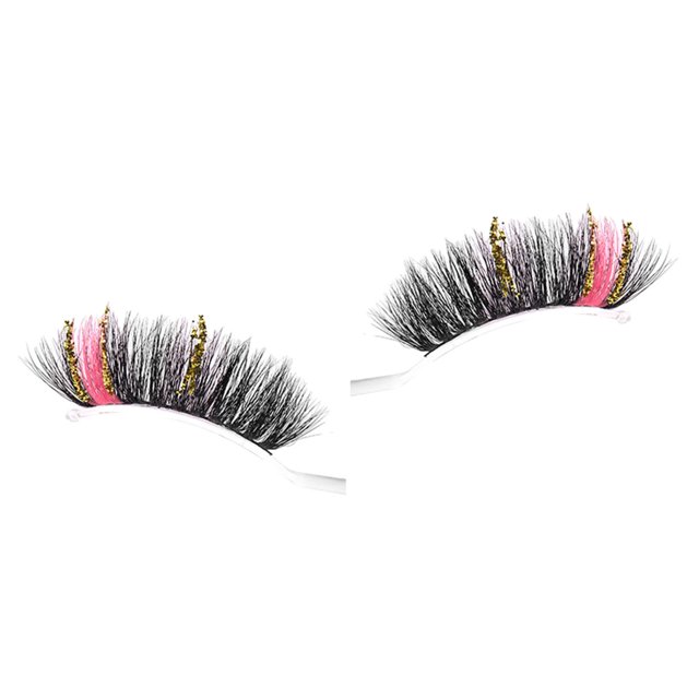 Pestañas postizas Fernando Rosa Claro 24mm 3D volumen maquillaje esponjoso