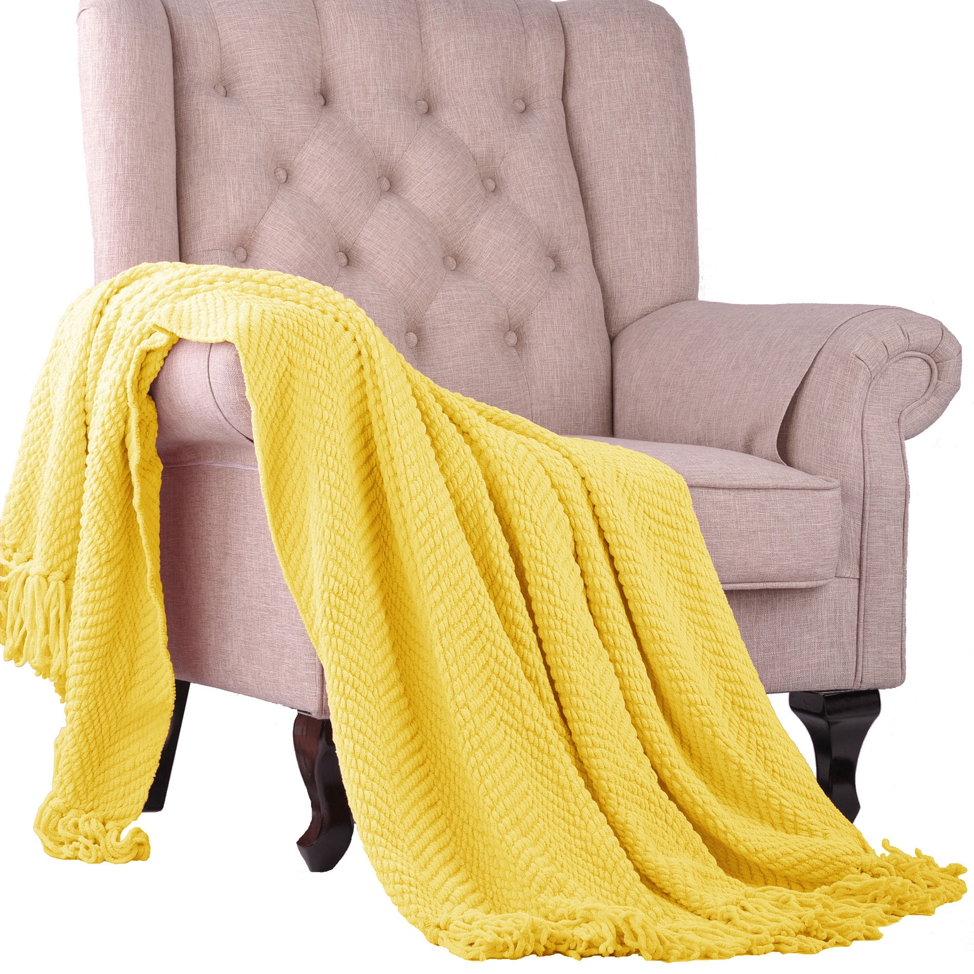 Home Soft Things Tweed Throw Blanket, 60" x 80"