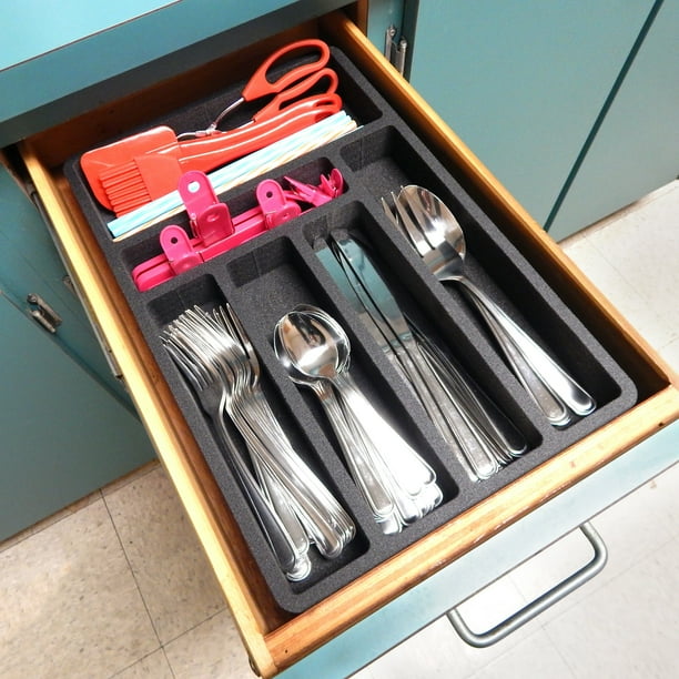 Polar Whale Flatware Silverware Drawer Organizer for Rv and Campers