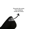 thumbnail image 5 of Cosyfeel Mens or Women Unisex No Show Socks Non Slip Bamboo Low Cut Casual Socks (Pairs of 6) (Black, Large), 5 of 8