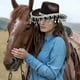thumbnail image 5 of Sombrero vaquero del oeste para mujeres | Sombrero de fiesta de cinco puntas con flecos de cinco puntas - Sombrilla ligera | Circunferencia de 22,8 pulgadas | Navidad, festival, accesorio de, 5 of 6