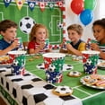 thumbnail image 4 of Linnome 24PCS Football Theme Party Paper Cups Disposable Tableware Soccer Pattern Design for Festival Gathering Dining Table Decoration, 4 of 6