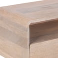 thumbnail image 6 of Kate and Laurel Kato Modern Mango Wood Floating Side Table with Drawer, 18 x 10 x 9, Whitewash, Contemporary Wooden Floating Nightstand for Bedroom Bedside Table or Living Room Wall Storage, 6 of 9