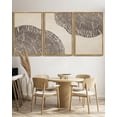 thumbnail image 4 of SHENIFY large 24x36in3pcs Natural Framed Farmhouse Vintage Abstract Drawings Rustic Modern Wall Art Set Gray Wood Tree Ring Spirals Nature Art Decor for Living Room Bedroom, 4 of 5