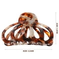 thumbnail image 2 of AURARMLET Clip De Con De Leopardo Color Café Para Mujer Práctico Y Ligero Para Uso Diario, 2 of 6