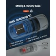 thumbnail image 2 of VEVOR Monoblock Car Amplifier, 3000W RMS MAX, 1/2/4 Ohm Stable, 1-Channel Class D Car Audio Amplifier with Remote Subwoofer Level Control, Low Pass Filter and Bass Boost, Volume Controller Included, 2 of 9