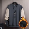 thumbnail image 2 of Ketyyh-chn99 Chandail à Col Rond Léger à Manches Longues pour Hommes, Chandail de Sport, Chandail pour Hommes de Printemps et d'Automne à Col Rond, Coupe Ample, Tenue Décontractée, Tendance Mode, Chandail en Peluche pour Jeunes, Chandail à Enfiler Bleu Pâle, 3TG, 2 of 4