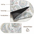 thumbnail image 6 of Round Rugs 4Ft, Paisley Flower Round Area Rug Washable Indoor Throw Carpet, Spring Watercolor Modern Floral Leaf Plant Soft Non Slip Circle Rug for Kitchen Nursery Room Home Decor Aesthetic, 6 of 8