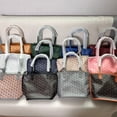 thumbnail image 2 of Bolsos de mano de doble cara para mujer, bolsa pequeña informal con diente de perro, bolso de compras para madre, 2 of 5