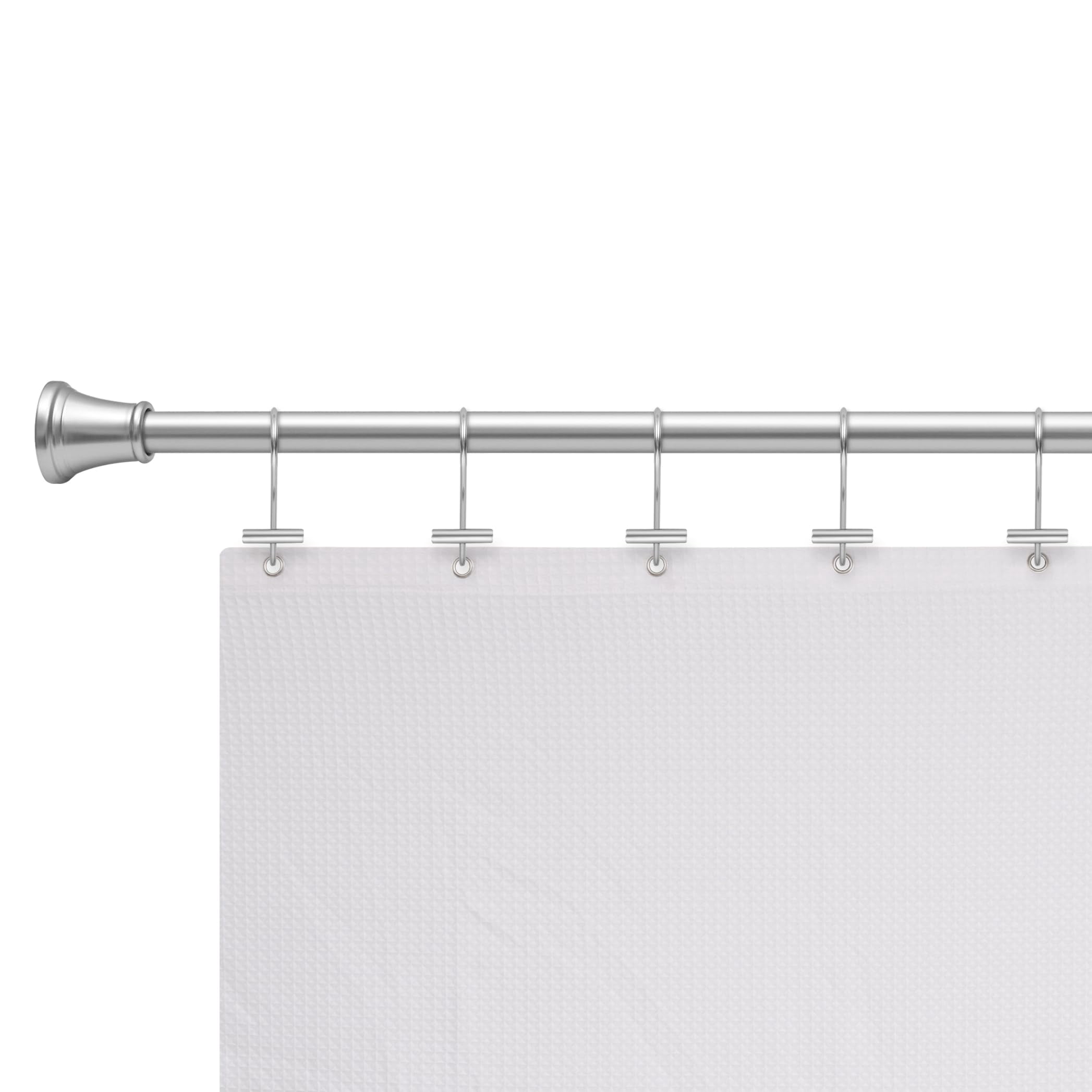 Utopia Alley Shower Rings Hooks, Shower Curtain Rings Hooks for Bathroom, Rust Resistant Shower Curtain Hooks Rings, Set of 12, Chrome