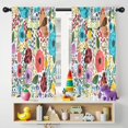 thumbnail image 5 of Blackout Kids Curtains,Pioneer Flower Floral Print Pattern Childrens Insulated Curtains Set Of 2,Bedroom Essentials,Toddler Room Decor 42"x54", 5 of 5