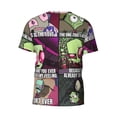 thumbnail image 6 of Invader Zim T-Shirt for Men Novelty 3D Pritneted Casual Short Sleeve Tees Shirt Summer Street T Shirt Top, 6 of 7
