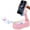 Pink  Wireless Induction, variant on Wireless InductionAudio Bluetooth Speaker  5in1 Phone Holder Emergency Rechargeable (3000mAh) with Colorful Ambient Light 300° Foldable for Tablet iPhone Android phone holder speaker Stereo Charging