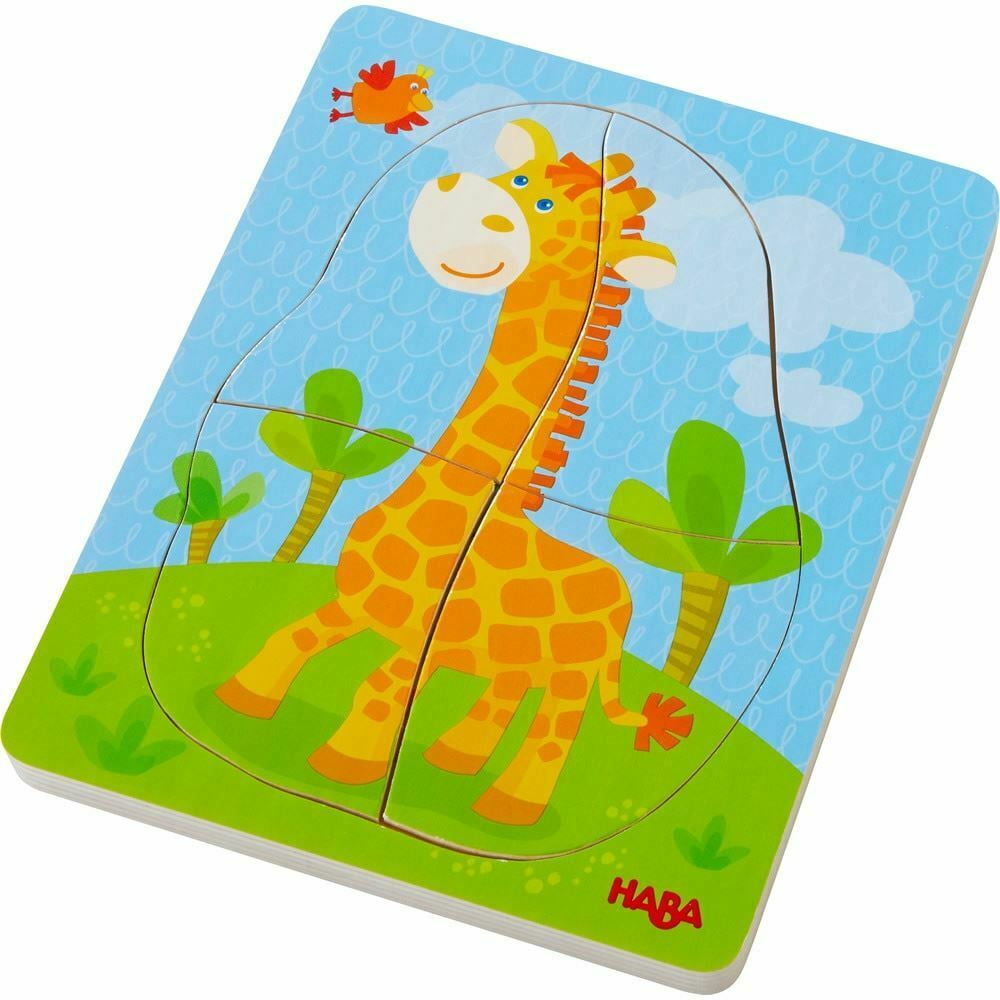 Download HABA Wild Animals 10 Piece Layered Wooden Puzzle for Ages ...
