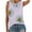 White, variant on Frostluinai Women Plus Size Tanks Tops Summer Sleeveless Casual Boho Shirts Sunflower Graphic Print Tunics O-neck Tee Camis