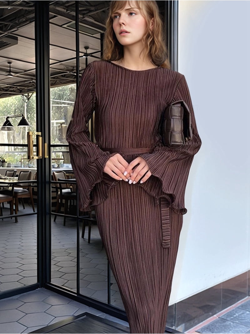 brown going out dress Cult Gaia Zenita | Birthday Outfit, Western Mini Dress, Dress, Mini Dress by Cult Gaia Off shoulder Material Plus Size Women's Summer Casual